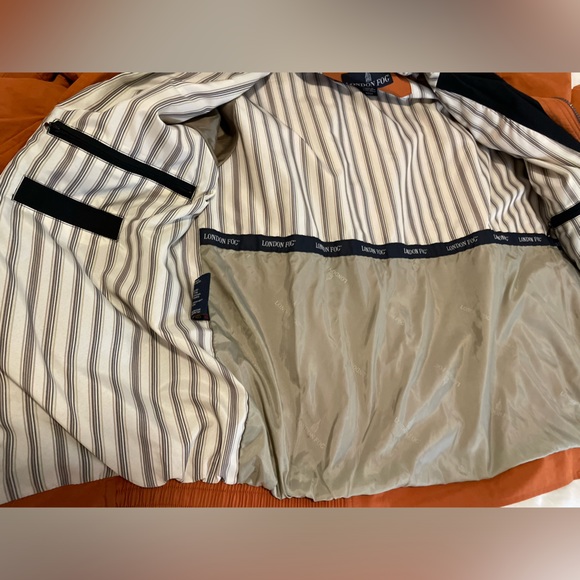 London Fog Vintage 80s-90s Windbreaker Bomber Jacket Orange Men’s Medium - Picture 7 of 9